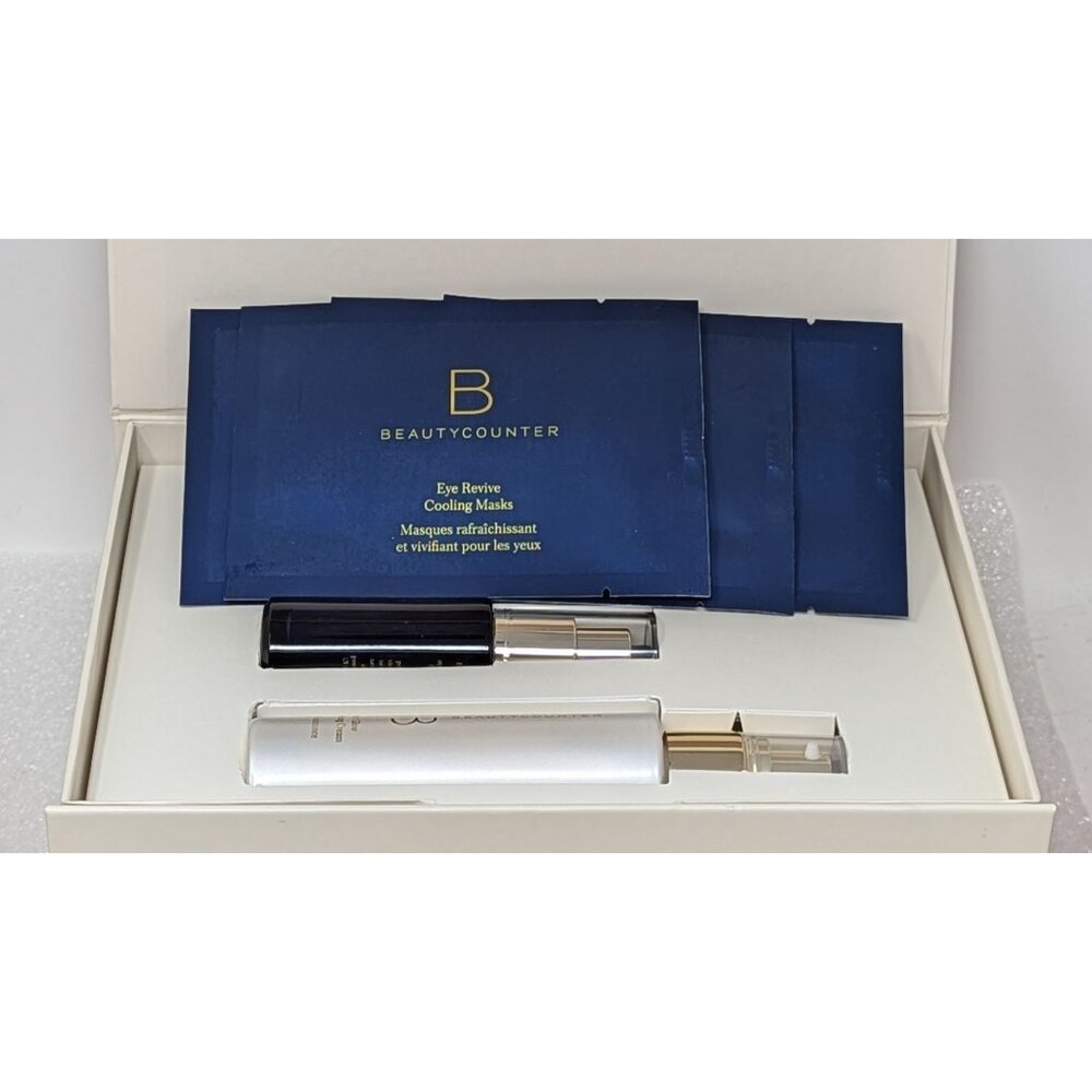 Beautycounter Instant Awakening Trio Eye Masks Illjuminating Cream & Peel